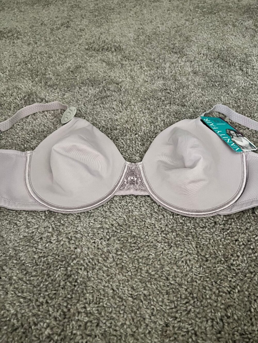 NWT Vanity Fair Women's Beauty Back Underwire Bra Earthy Grey 36D - Picture 2 of 6